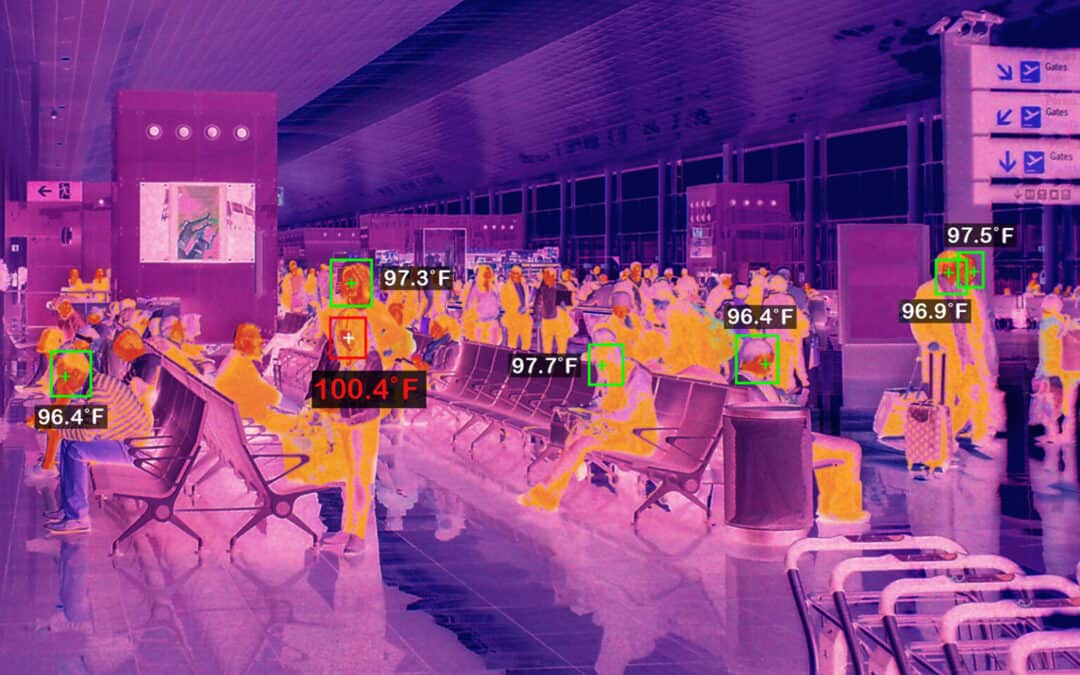 Temperature detection and scanning in airport