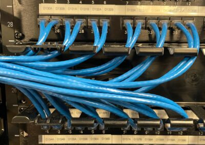 Stack of blue cable communication system